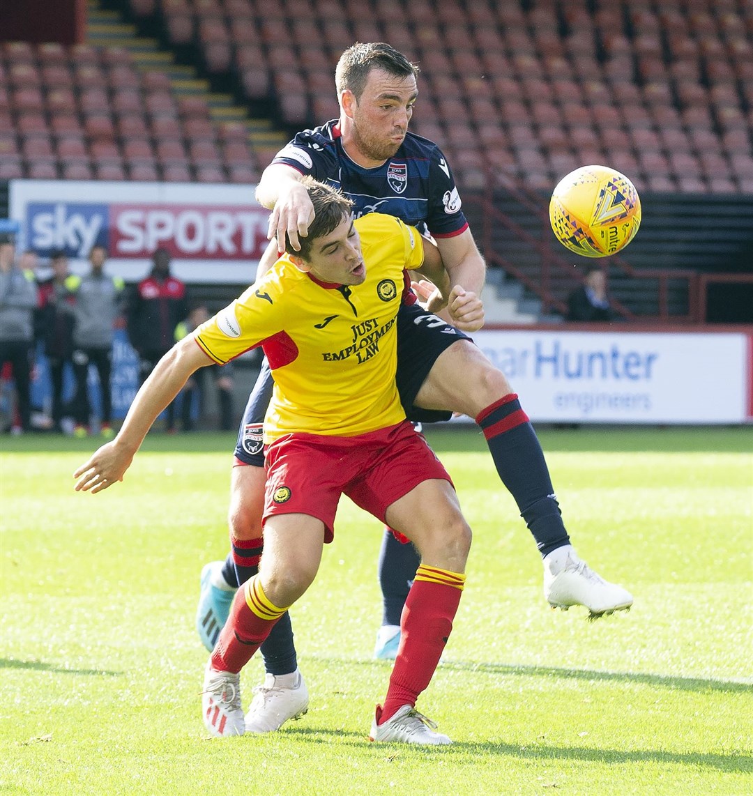 After missing part of the campaign through injury, Sean Kelly has not tasted victory with Ross County's first team since the opening league game of the season against Hamilton. Picture: Ken Macpherson