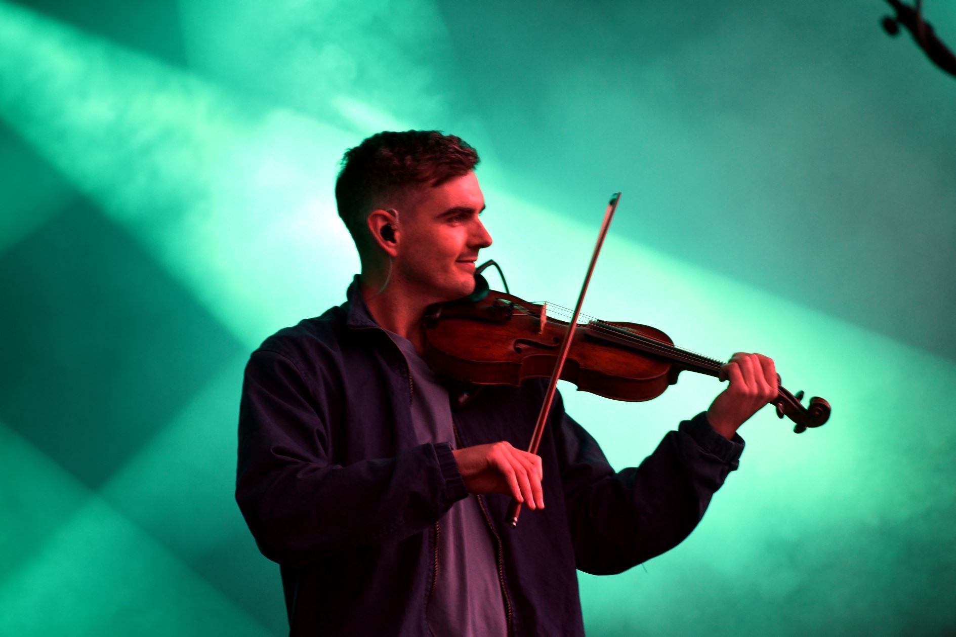 Fiddle player Euan Smillie, at the Northern Meeting Park. Picture: James Mackenzie