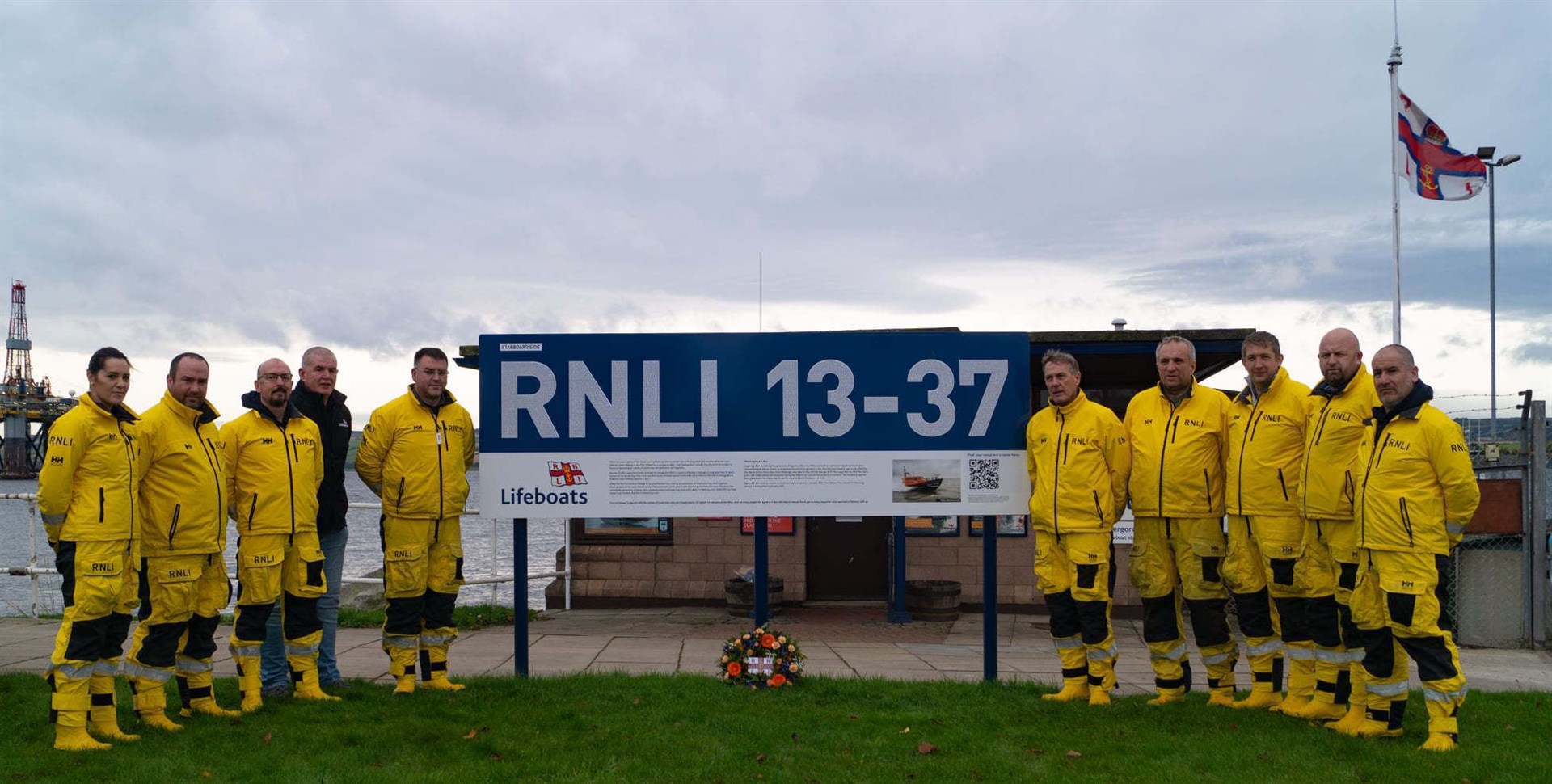 Invergordon RNLI pays tribute to volunteers and supporters on first anniversary of new vessel's arrival.