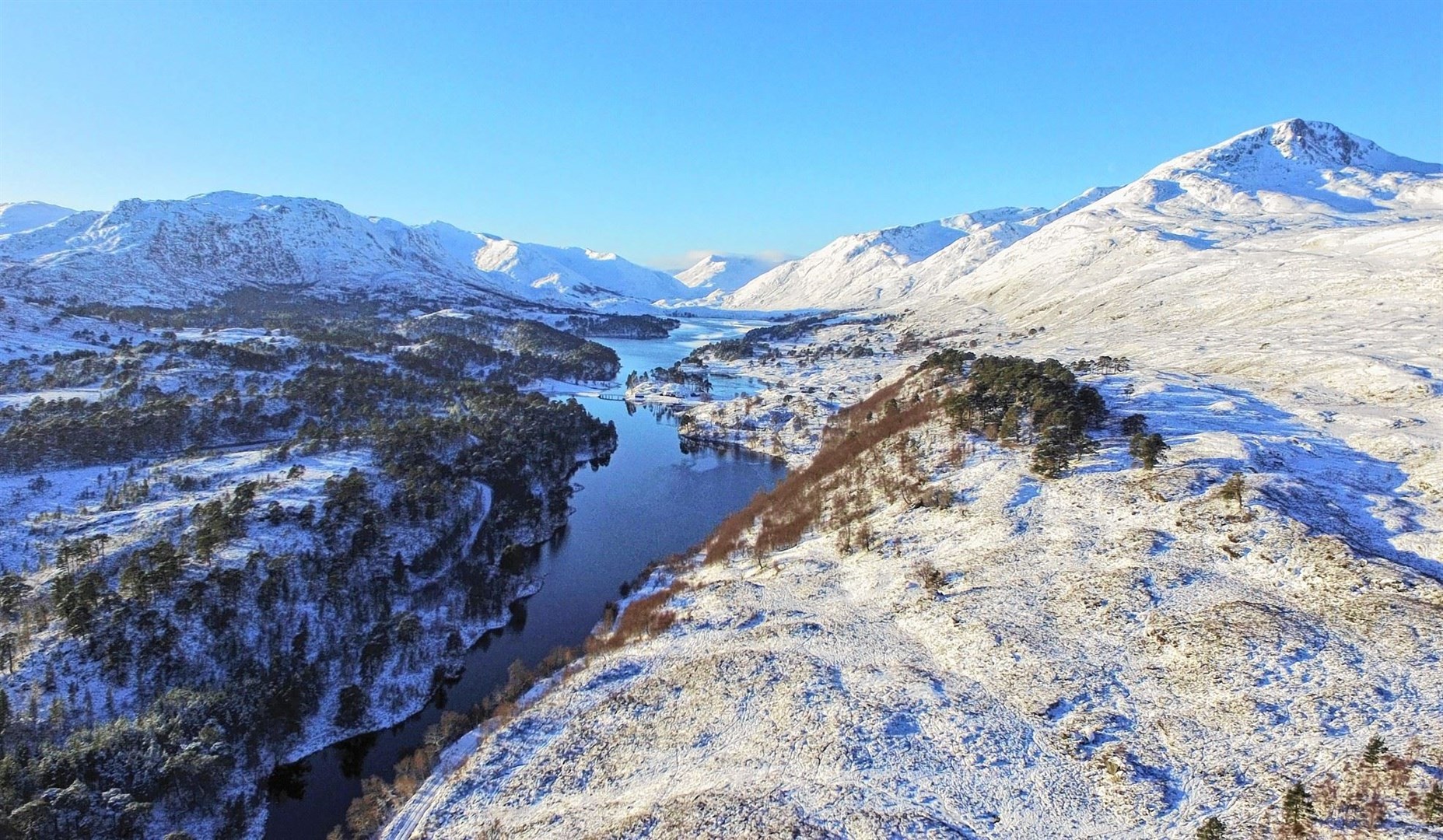 Glen Affric from the air..