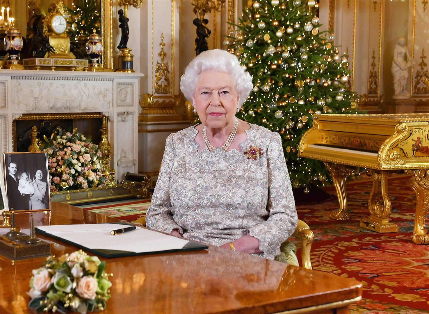 The Queen following the recording of a recent Christmas message (John Stillwell/PA)
