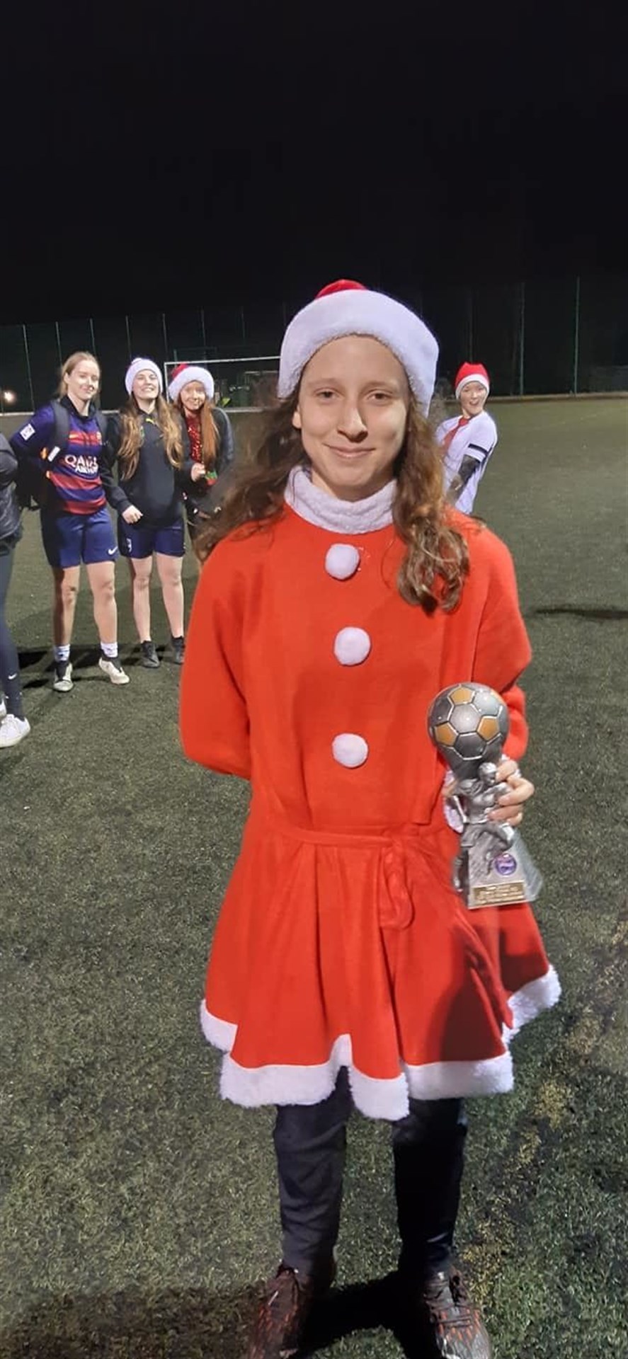 Hope Warner-Macintosh won Ross County Girls' under-15 club ethos award for 2021.