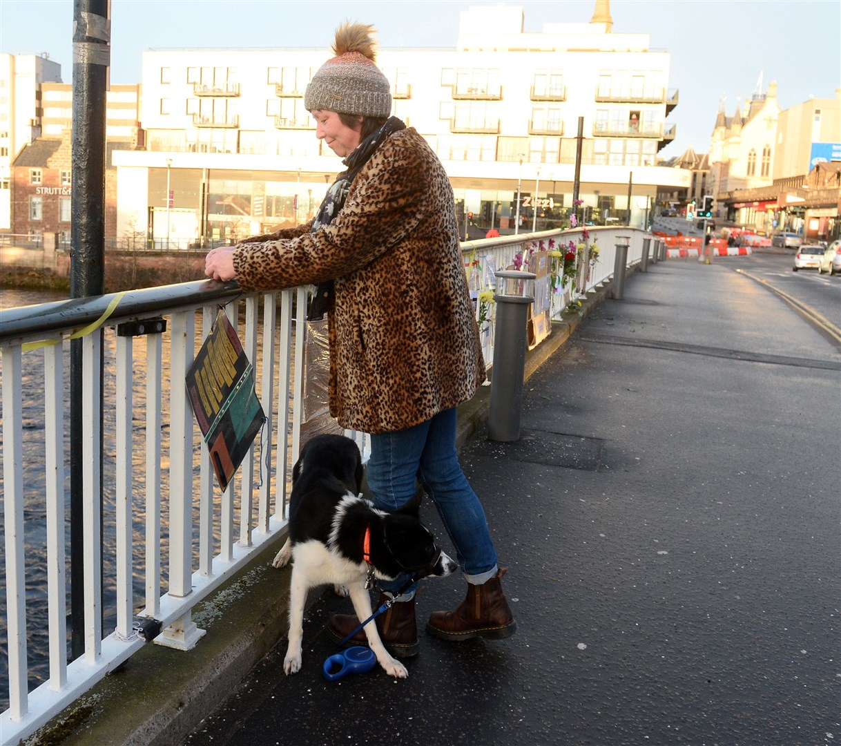 Mesages left from the public on Ness Bridge to remember Sarah Everard as vigil was cancelled on legal grounds..Picture: Gary Anthony..