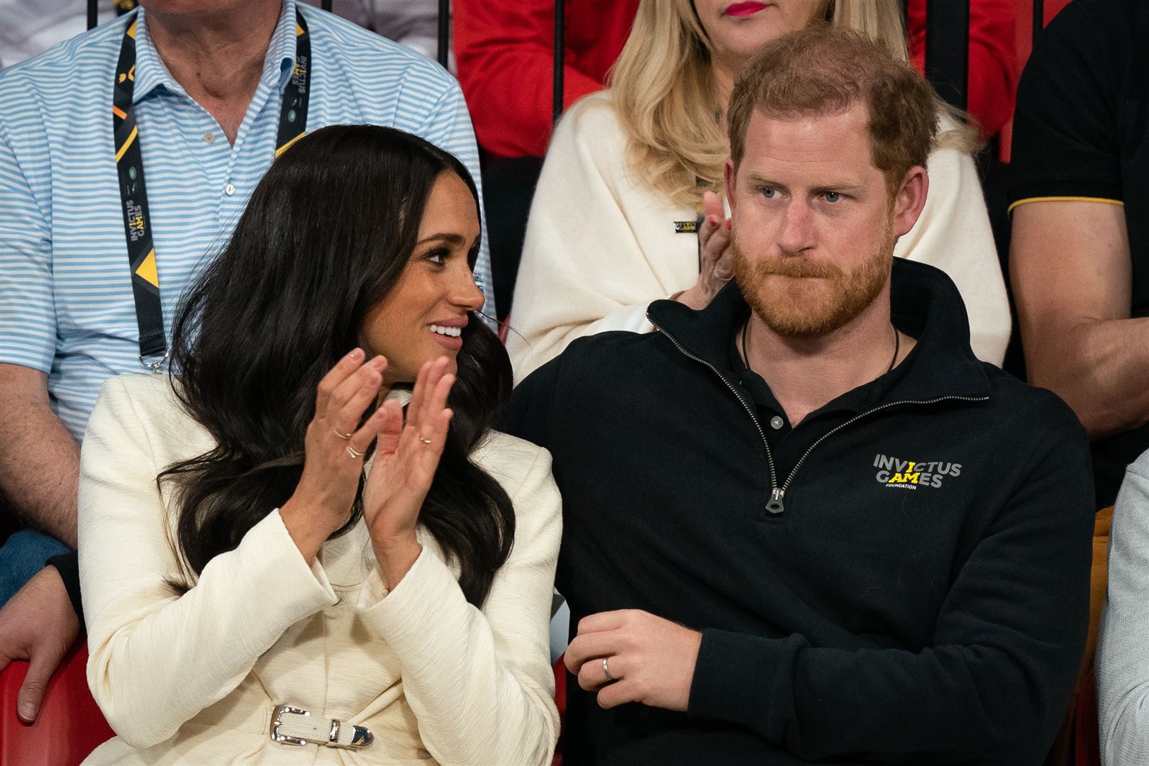 The Duke and Duchess of Sussex attending the Invictus Games in April (Aaron Chown/PA)