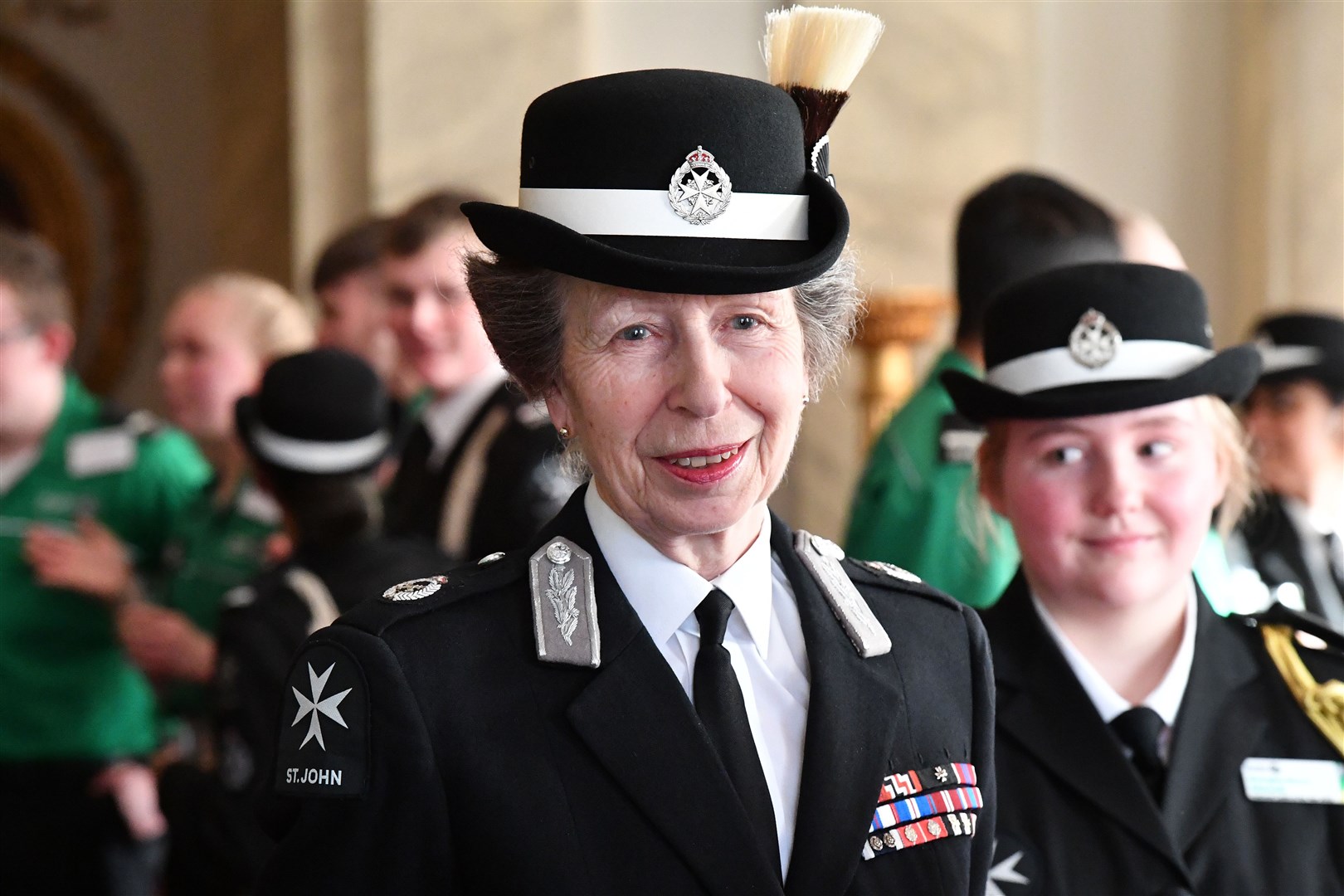 HRH Princess Royal meeting attendees at the ceremony (Theodore Wood Photography)