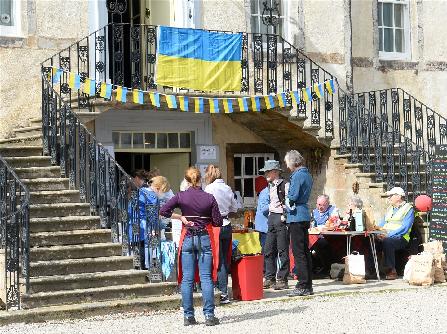 Daffodil Tea party at Foulis Castle.Money raised from event will go to Red Cross Ukraine. Picture Gary Anthony.