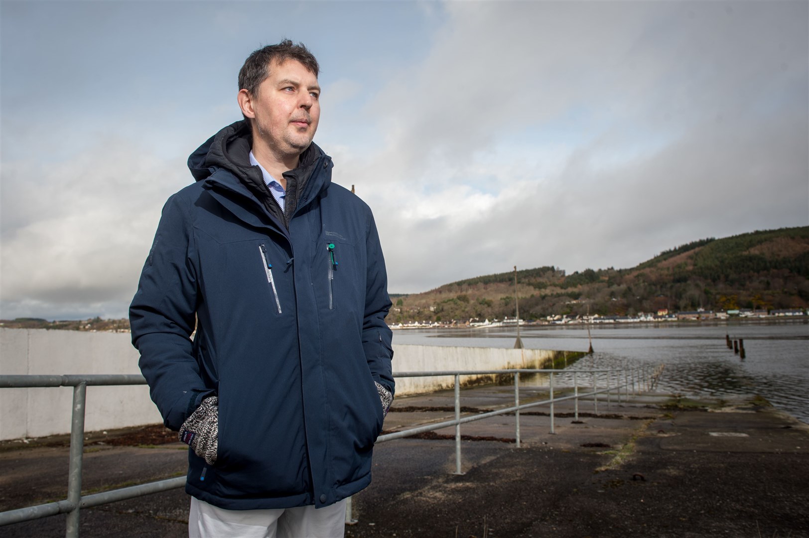 Greg Hart- wants to reinstate the ferry between north and south kessock. ..Picture: Callum Mackay. Image No. 043538.