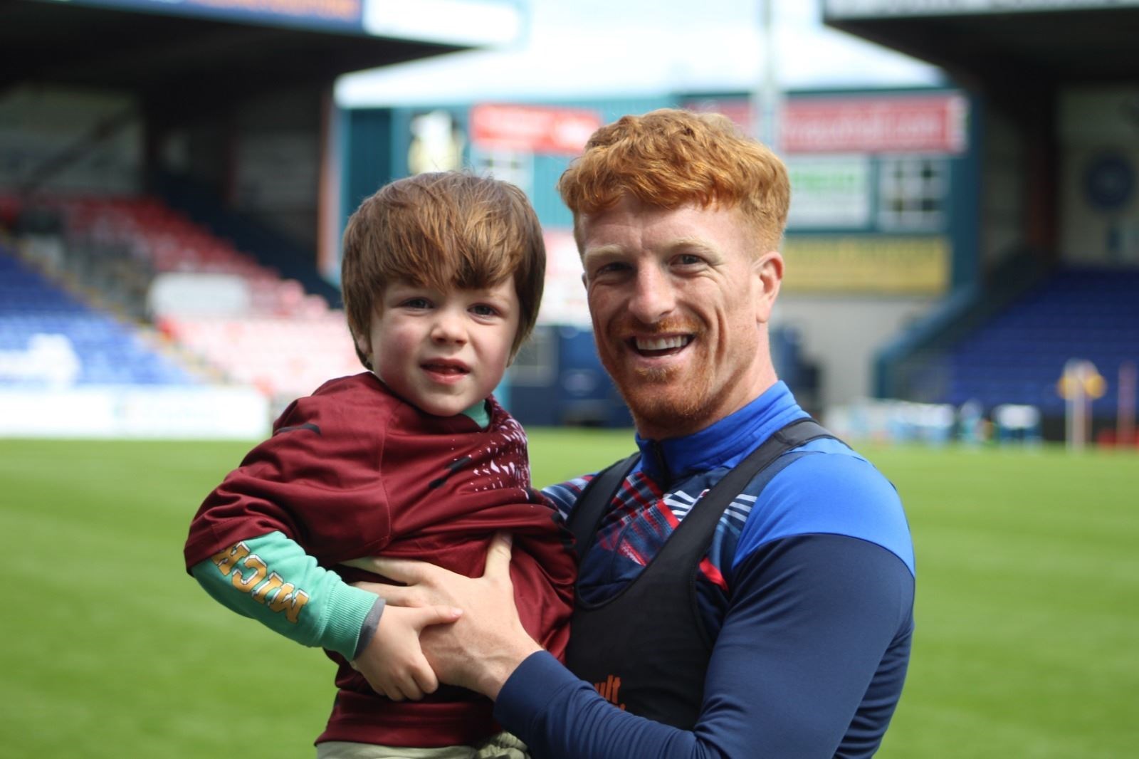 Ross County forward Simon Murray with his son, Novah (4), who has just been diagnosed as autistic.