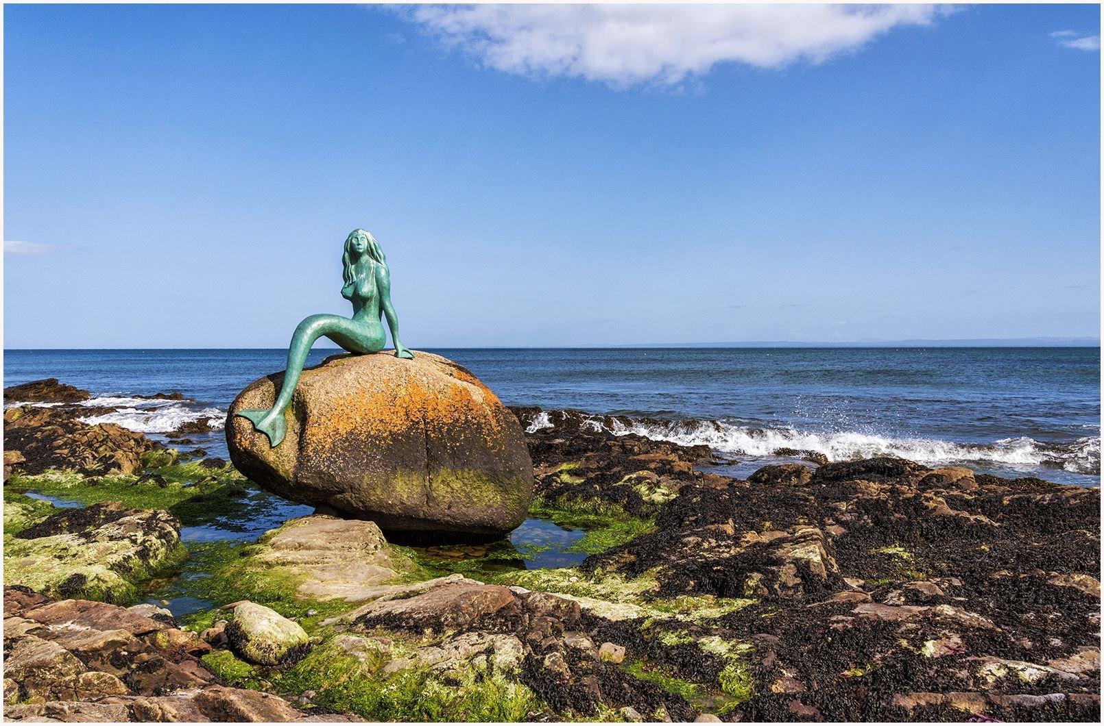 Linda Ross encountered Balintore's Mermaid of the North on a beautiful day.