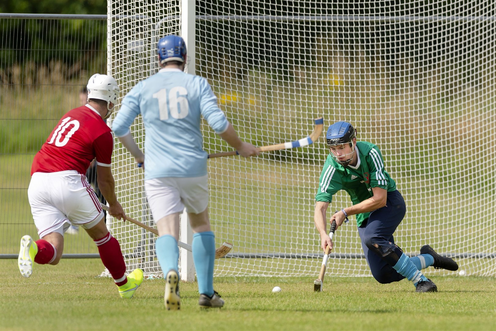 Goalkeeper Ewan Pilcher is one man who will definitely not be playing for Caberfeidh against Kingussie. Picture: Neil Paterson