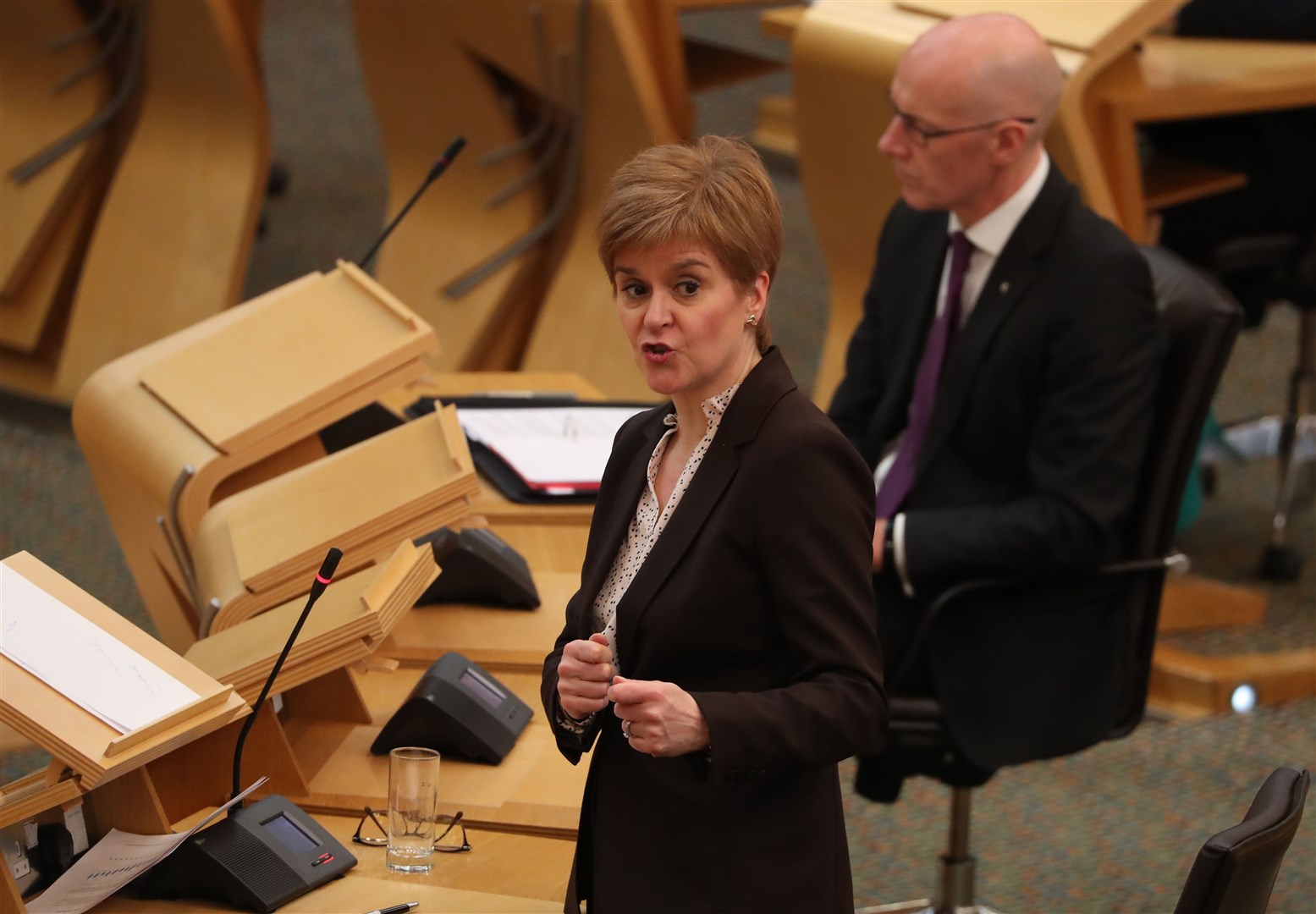 First Minister Nicola Sturgeon has announced tough new restrictions in Scotland (Andrew Milligan/PA)