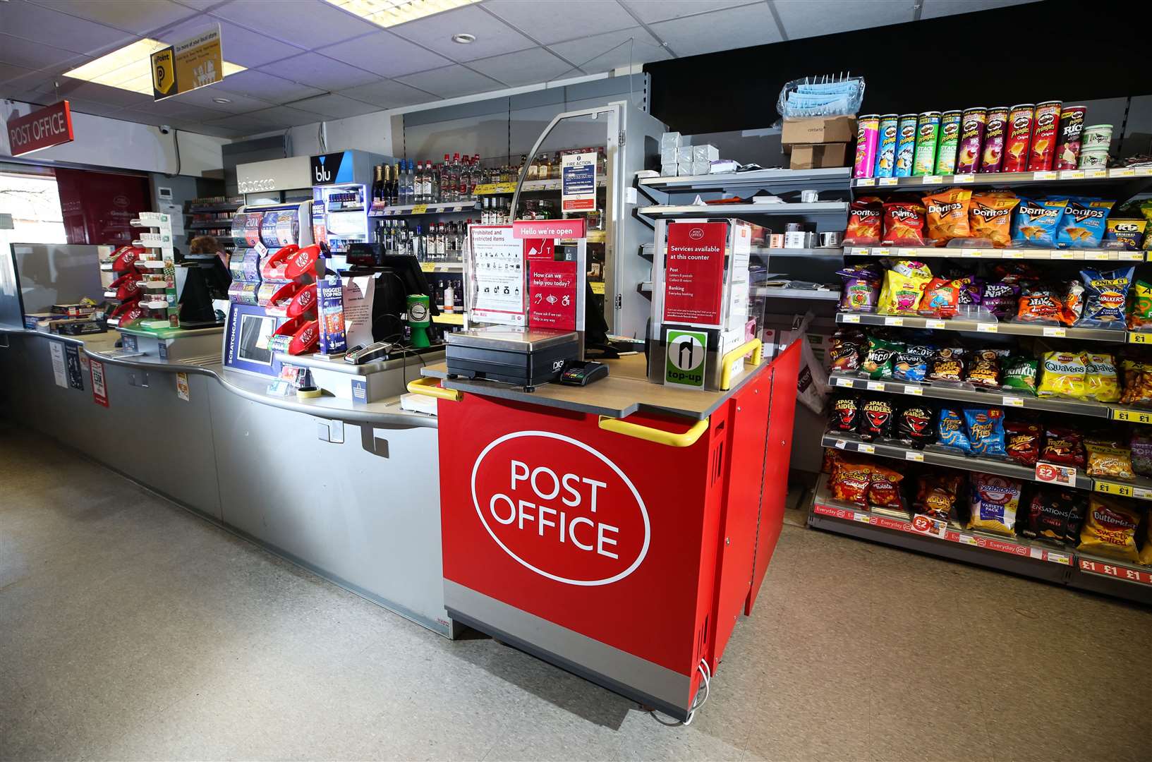 Many post offices are located in convenience stores.