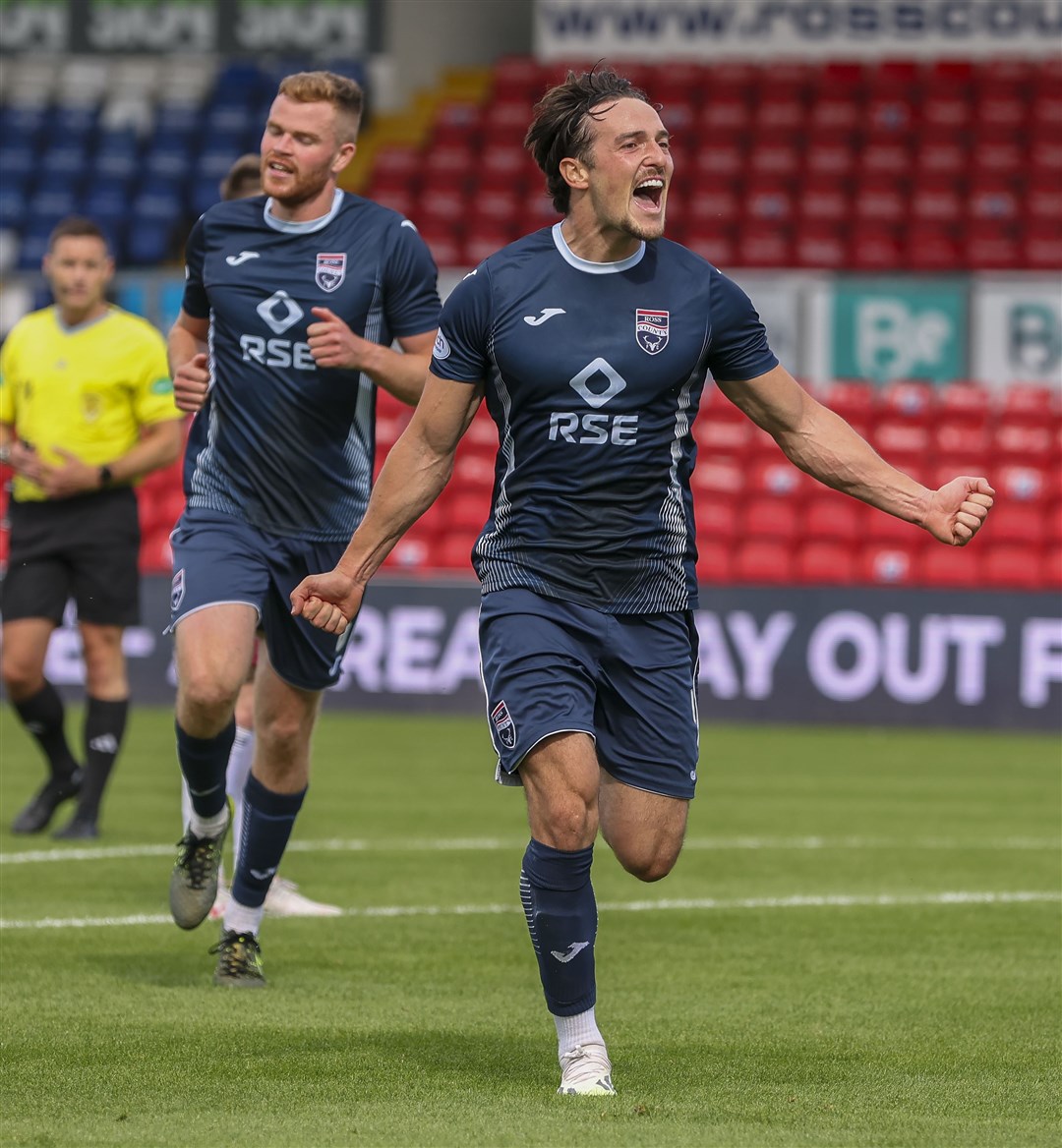James Brown scored for Ross County at Celtic – a game which provided Malky Mackay with the evidence to show his players they can compete with the best. Picture: Ken Macpherson