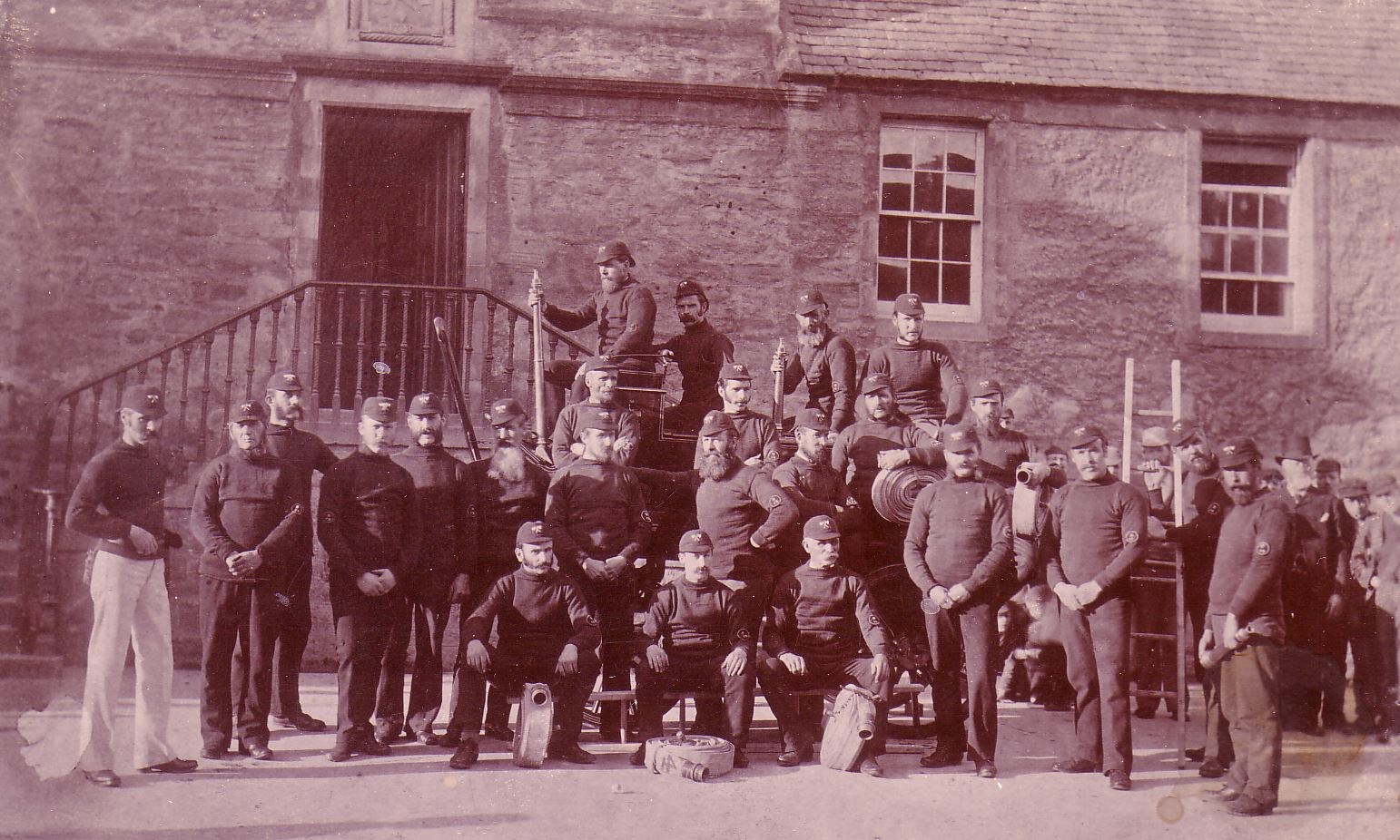 Dingwall's first Fire Brigade. Picture courtesy of Dingwall Museum Trust