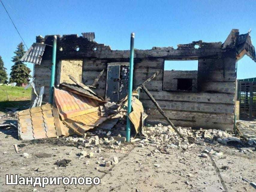 Homes and public buildings have suffered extensive damage during bombardment by Russian troops