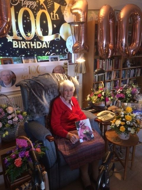 Martha Milne celebrates her 100th birthday.