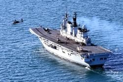 HMS Illustrious is amongst the massive vessels taking part in the NATO exercise