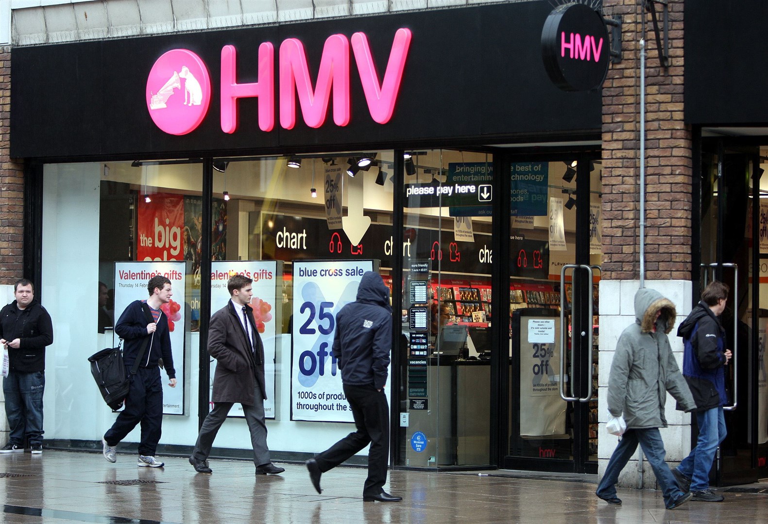 Doug Putman’s retail group Sunrise Records acquired 100 HMV stores in 2019, preserving nearly 1,500 jobs (Paul Faith/PA)
