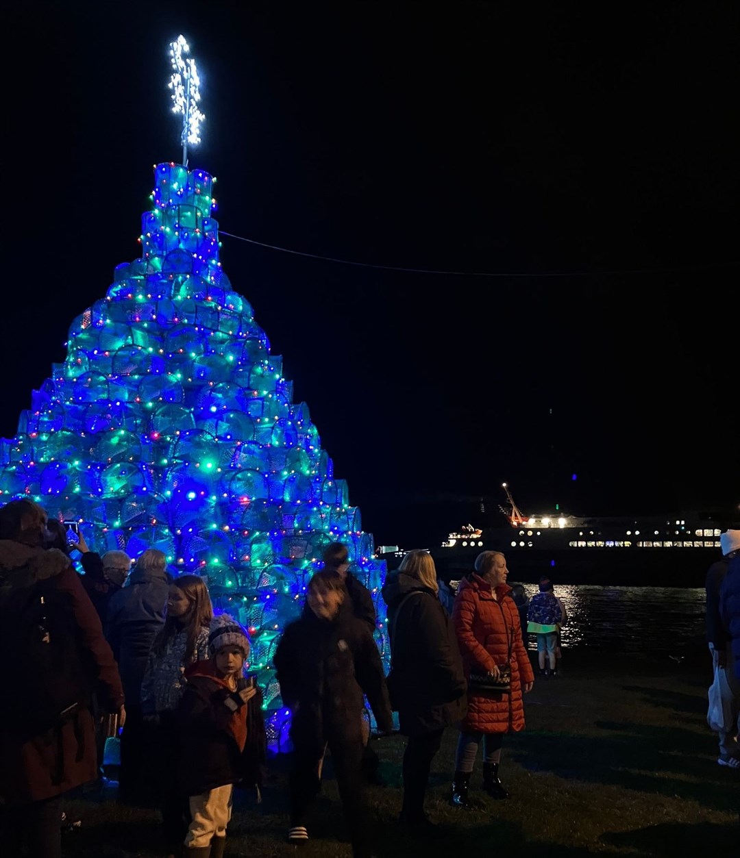 The Ullapool Christmas Creel Tree. Pictures: Iona MacDonald.