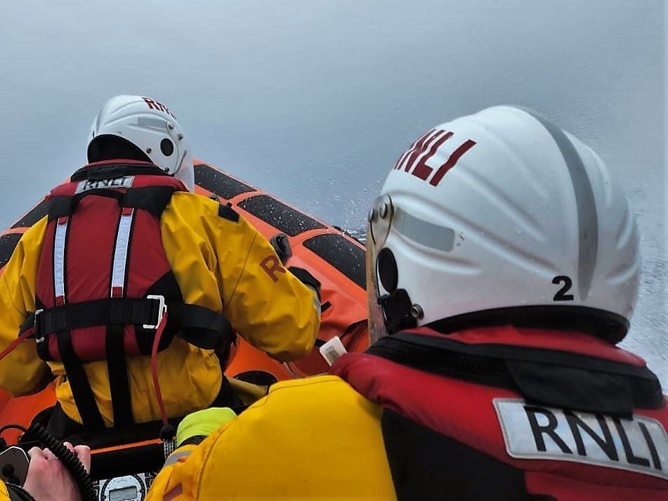 The Kyle lifeboat in action. Picture: Kyle RNLI.