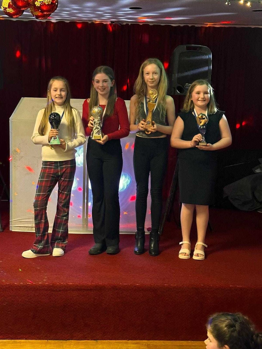 Ross County's under-12 girls award winners for 2023 - Ethos award: Madison Manson. Most improved: Lily Munro. Player's player: Jorgie Gordon. Player of the year: Blair Taylor