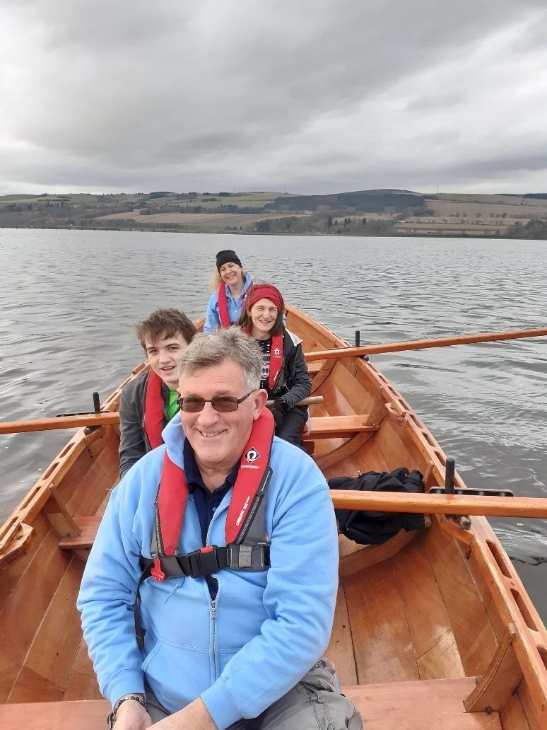 Strathpeffer and District Community Rowing Club on a pre-lockdown Grebe row to Kiltearn.
