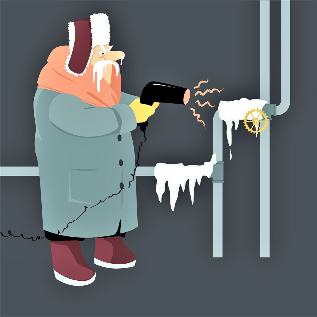 There are definite dos and don't around frozen pipes. Picture: Adobe stock