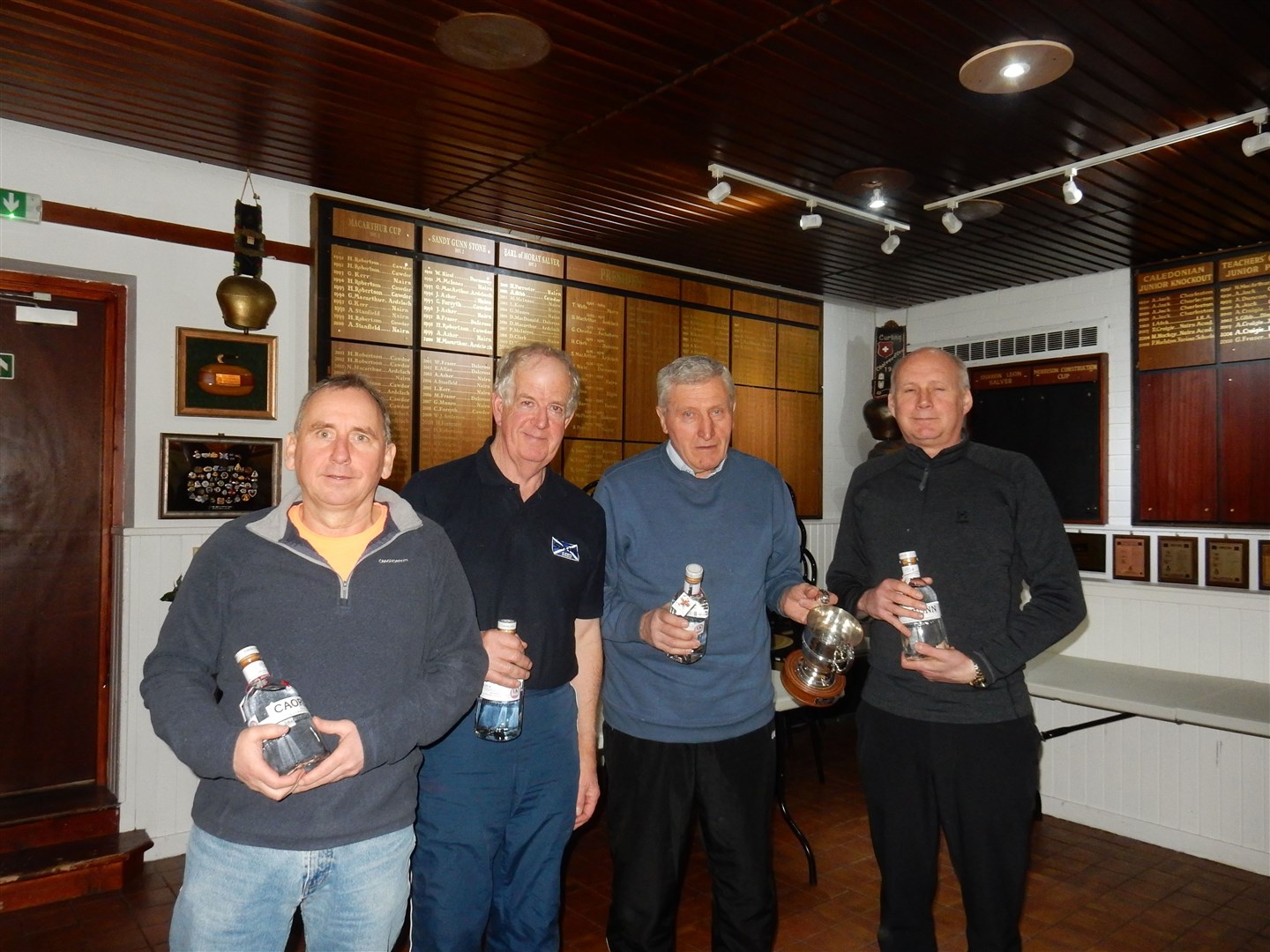 Paul Moodie, Mike Paul, Peter Fraser and Bill Main.