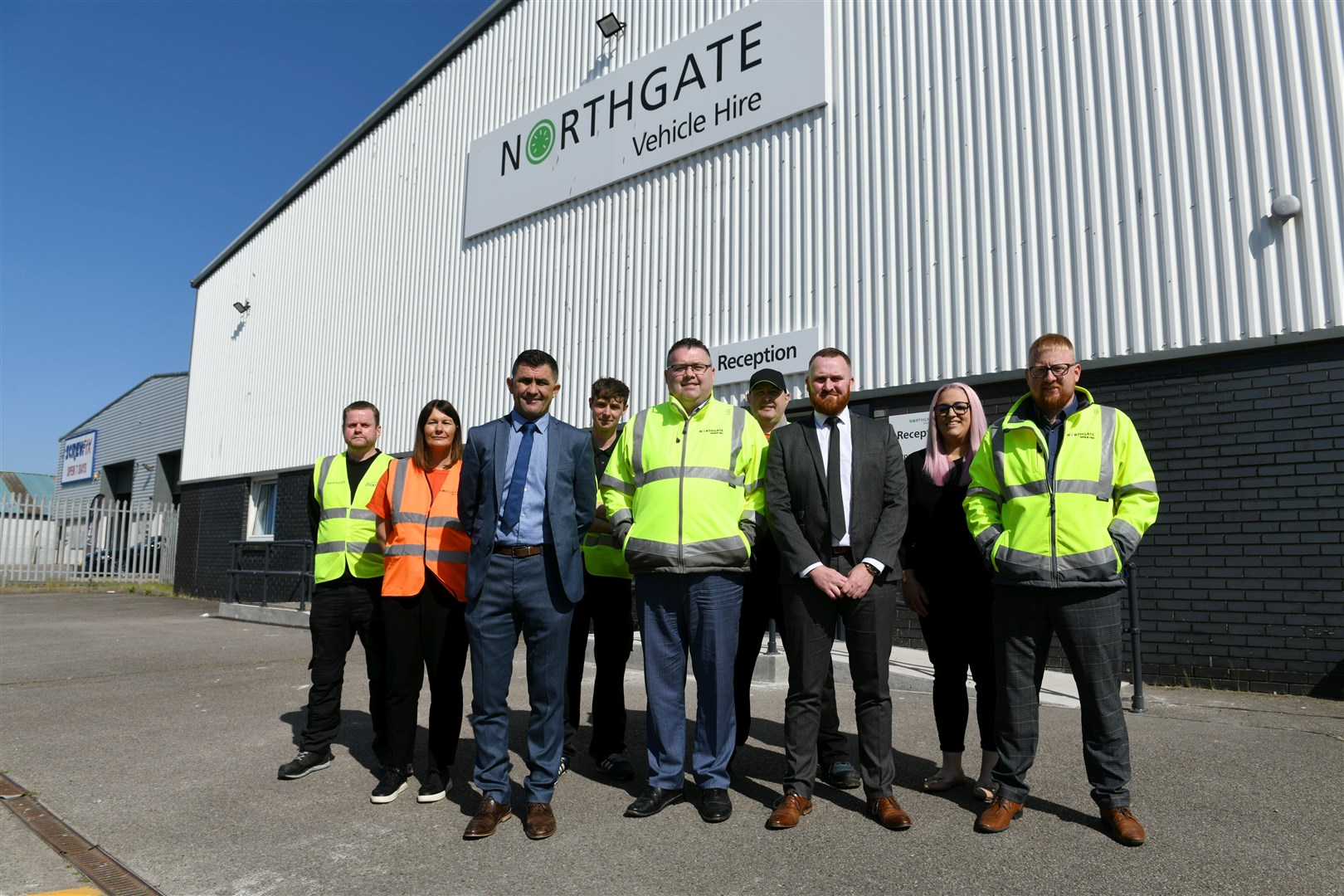 Northgate Vehicle Hire team in Inverness. Picture: Callum Mackay.