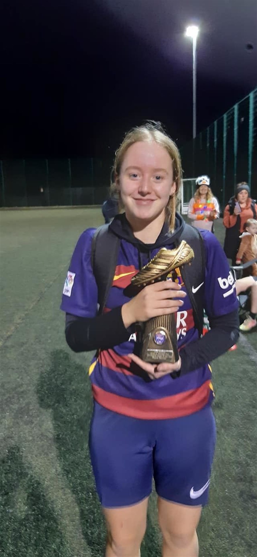 Ross County Girls' under-15 squad voted Sophie Skinner as the most improved player for 2021.