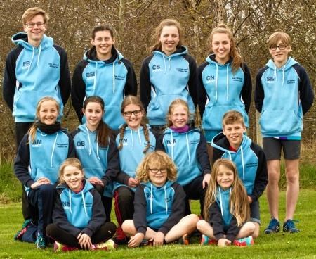 East Sutherland club athletes, several from Ross-shire, enjoy the moment after some sterling performances. Picture: Rebecca Nankivell