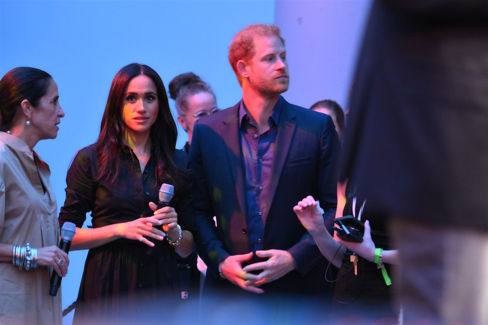 Harry and Meghan at the Invictus Games in Dusseldorf (Bruce Adams/Daily Mail/PA)