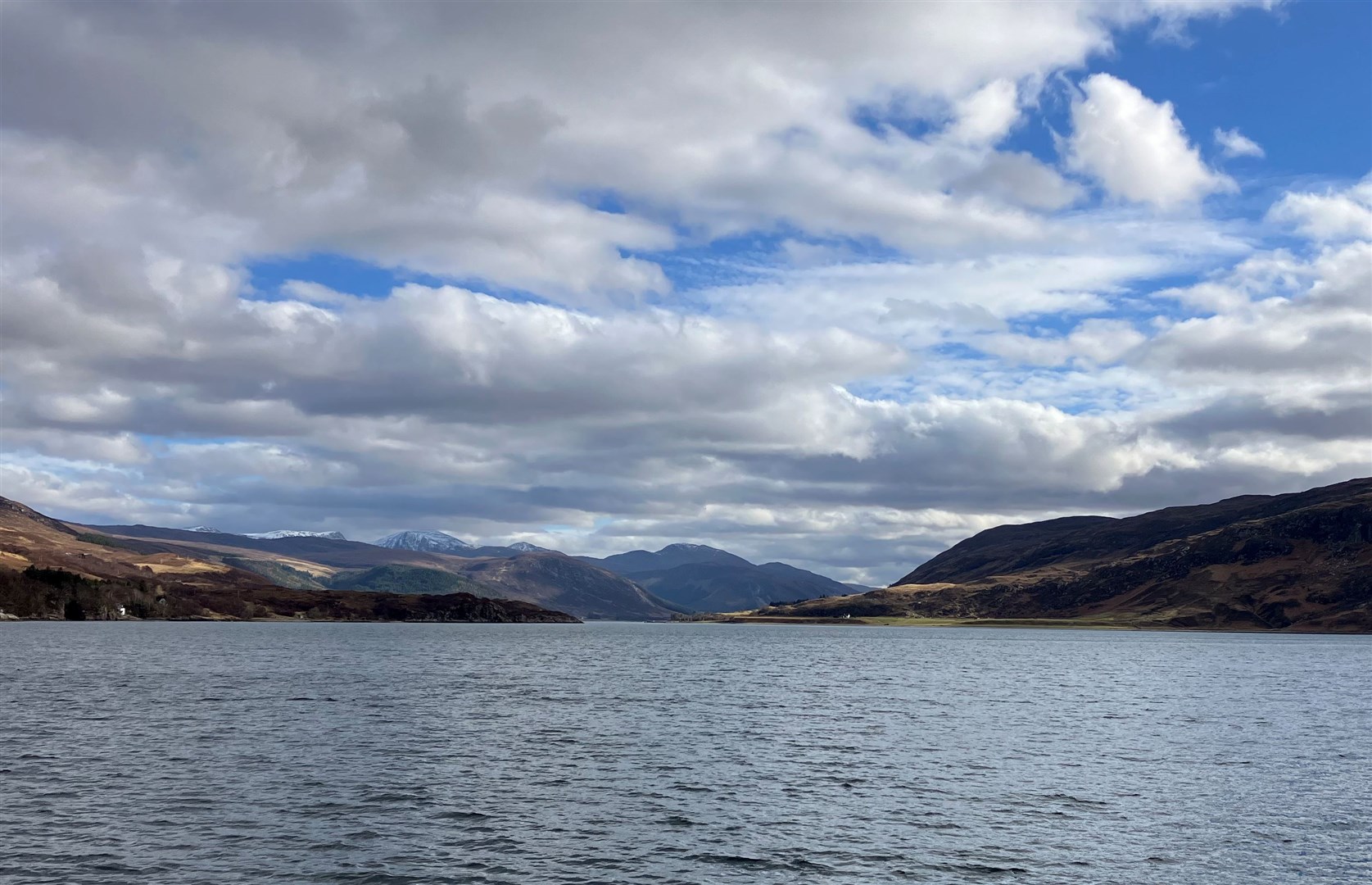 View over Lochbroom from Ullapool Harbour. Picture: Iona MacDonald.