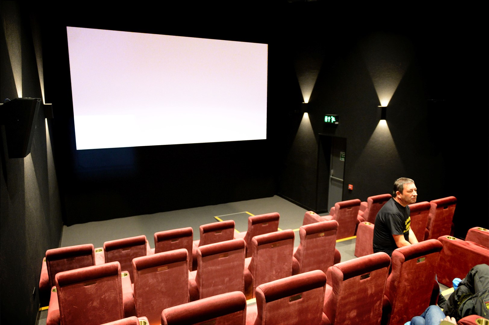 Cromarty Cinema during an open day. The community cinema has 28 seats. Picture: James MacKenzie