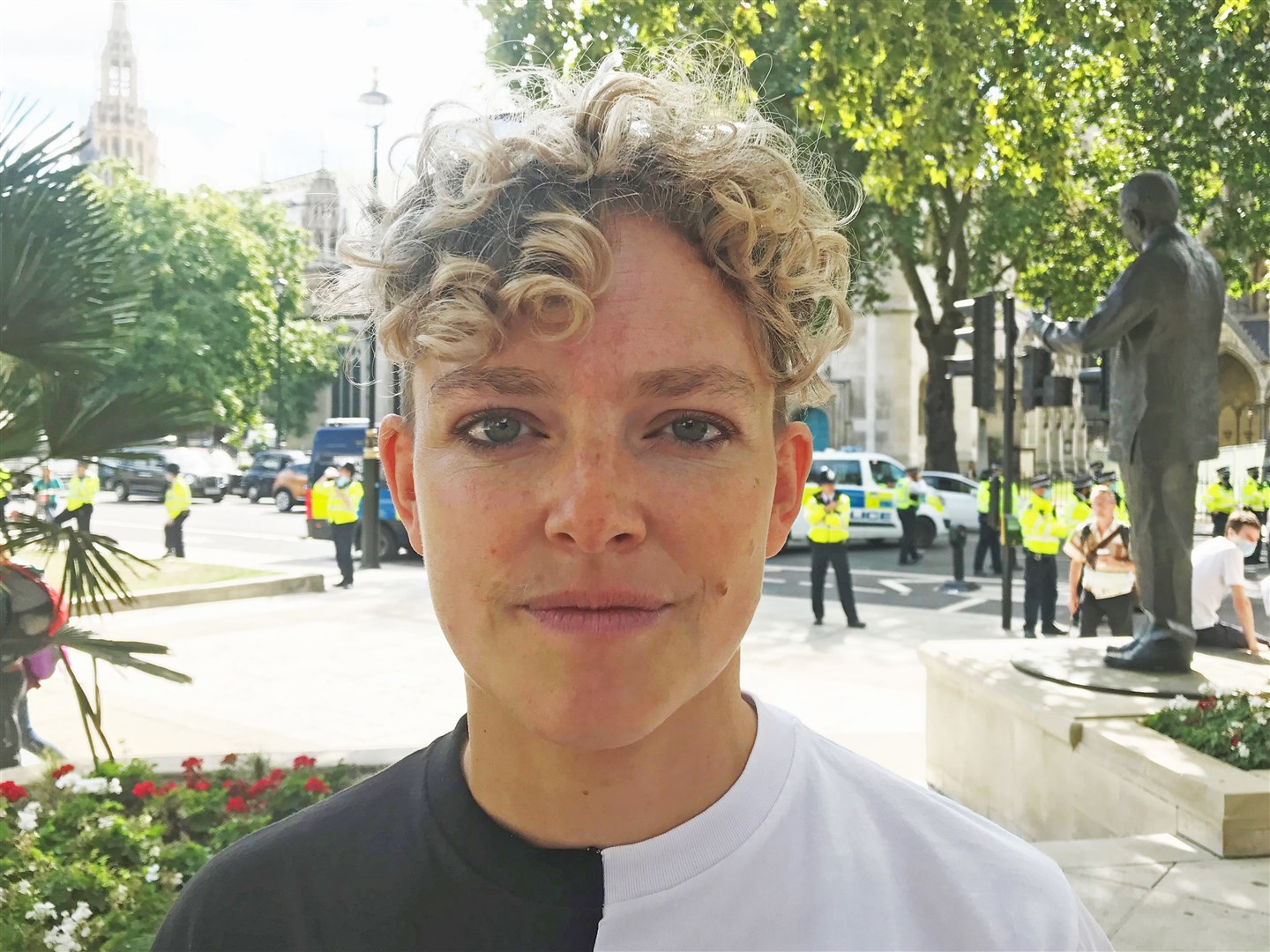 Extinction Rebellion spokesperson Tamsin Omond said the protesters wanted Prime Minister Boris Johnson to see and hear their action (Ryan Hooper/PA)