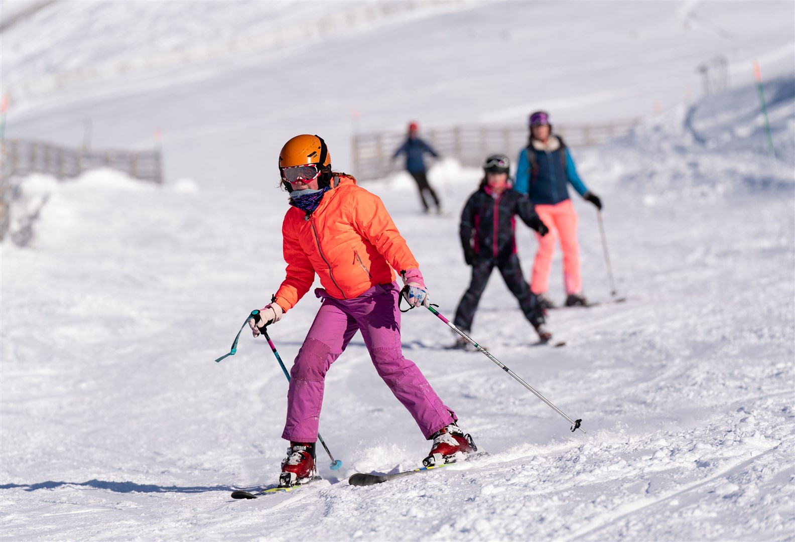 Enjoying some skiing at Cairngorm Mountain. Picture: Paul Masson.
