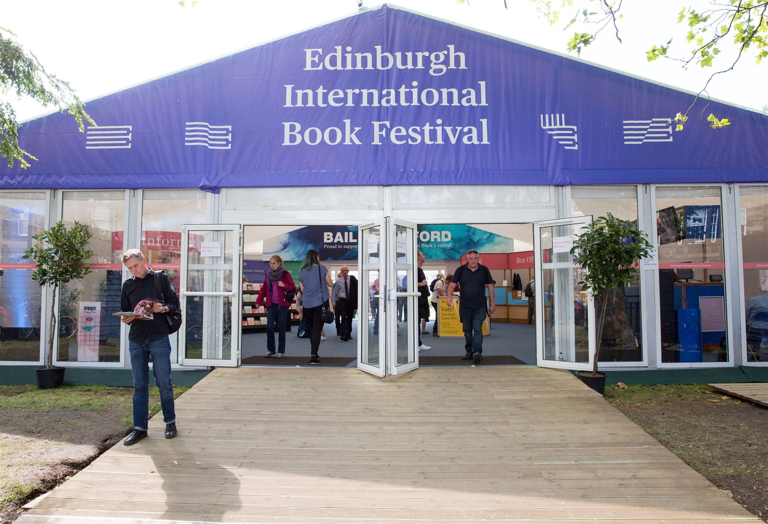 Edinburgh book festival moves venue as it hopes for in-person events