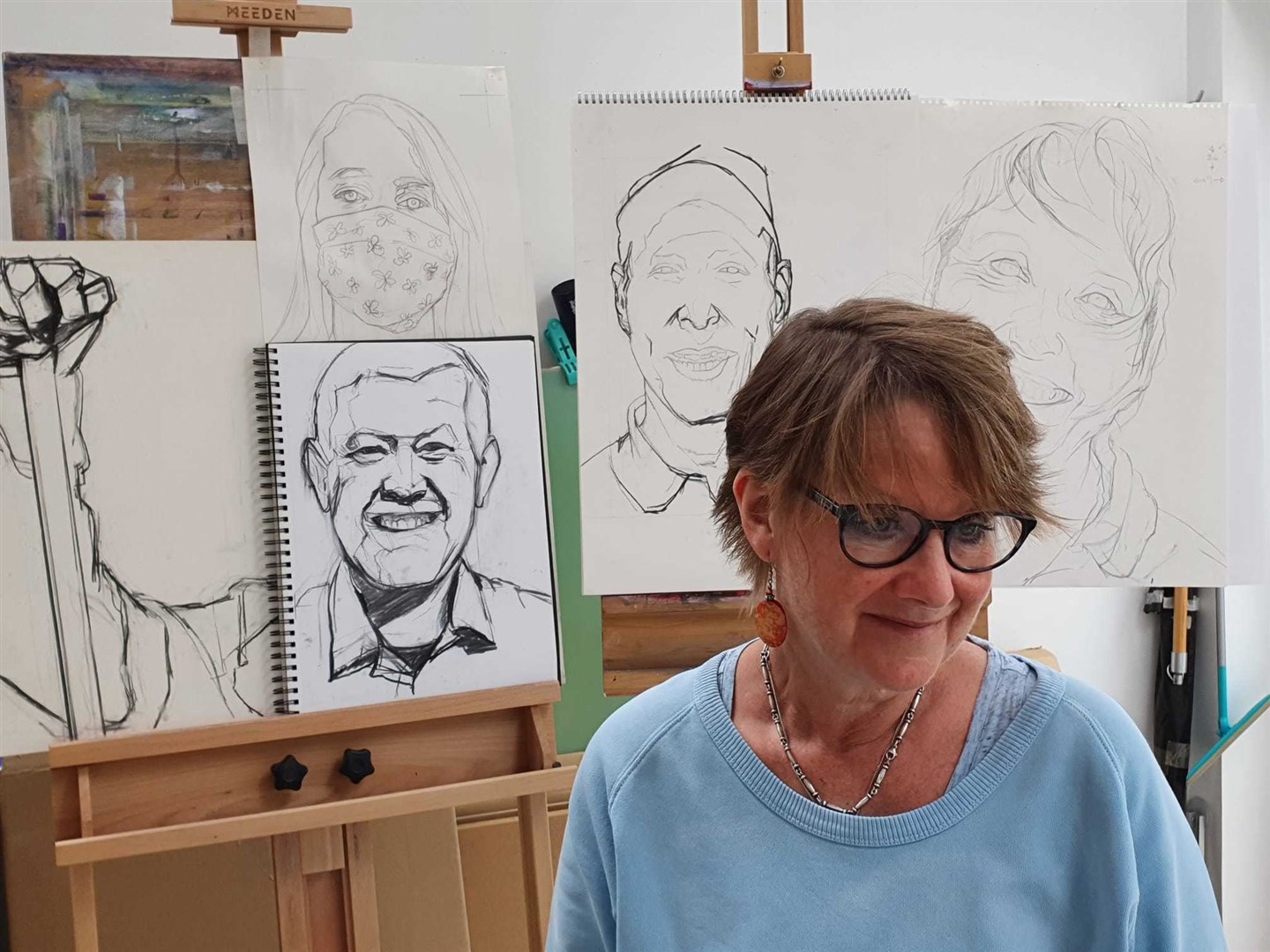 Artist Sherril Fraser has immortalised local heroes during one of the most unforgettable periods in living memory.