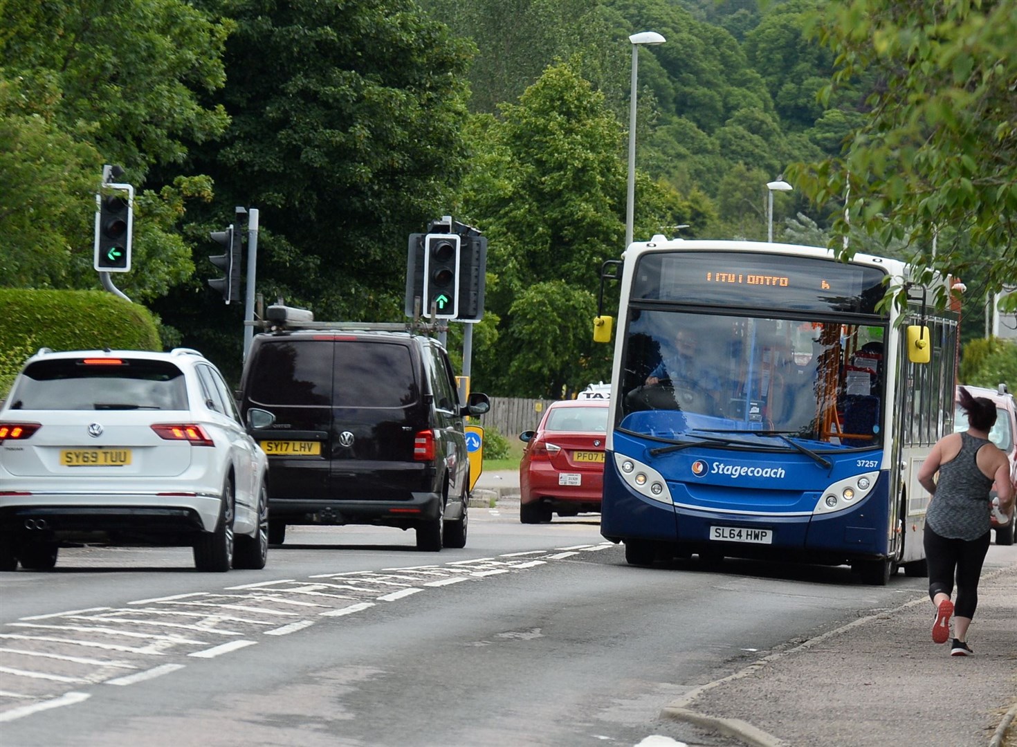 The bus gate will enable buses to head into Old Perth Road from Raigmore Hospital more easily.