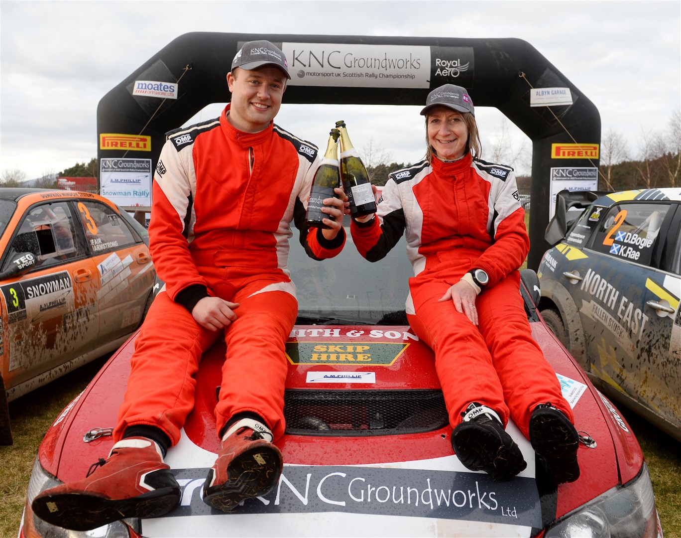 Winners Michael Binnie and Claire Mole. Picture Gary Anthony.