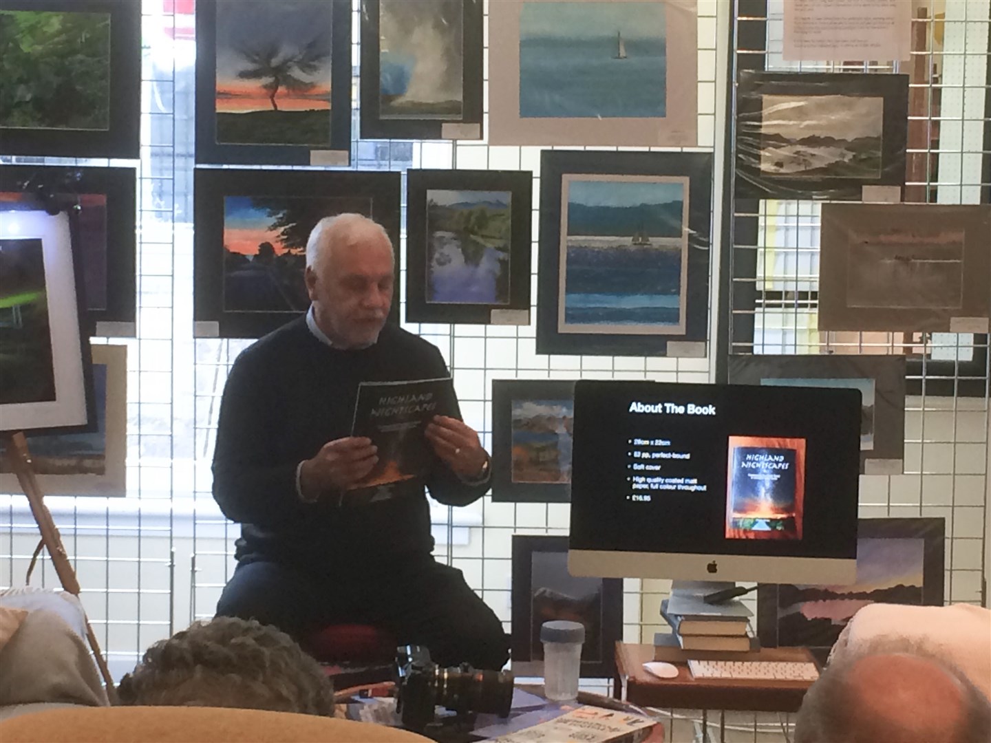 Photographer Mark Janes launched his book at the pop-up bookshop and art gallery.