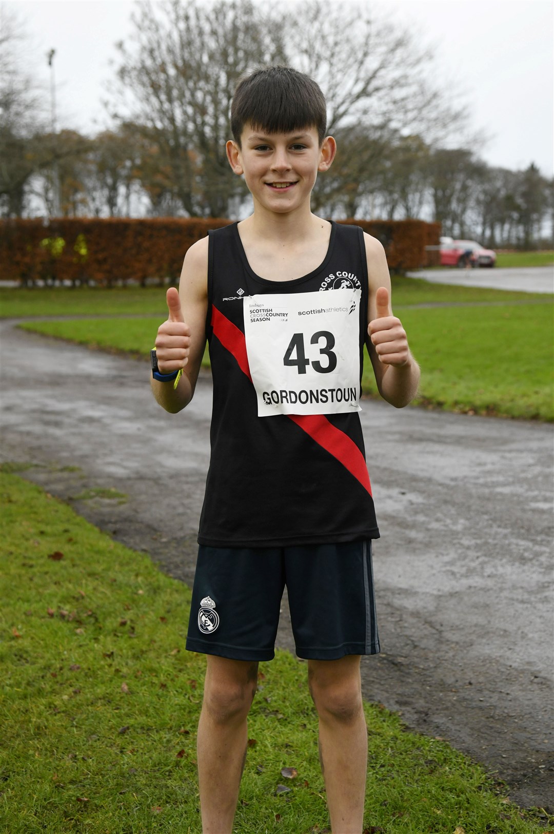 First place winner in the Under 13 Boys race was Robbie Welsh from Ross County Athletics Club. Picture: Beth Taylor