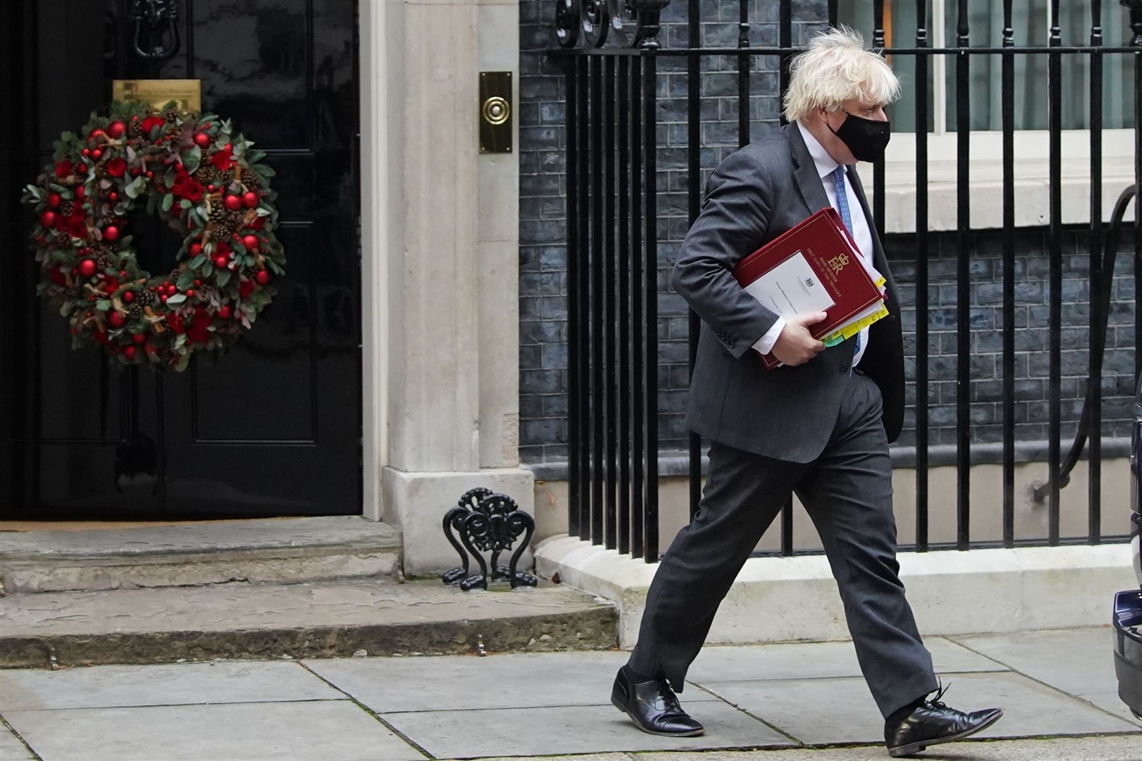 Prime Minister Boris Johnson leaves 10 Downing Street (Stefan Rosseau/PA)