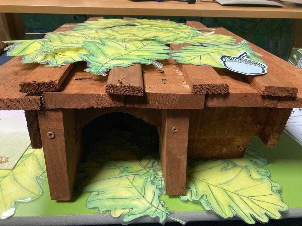 A hand-crafted hedgehog house made by the club. Picture: High Life Highland.