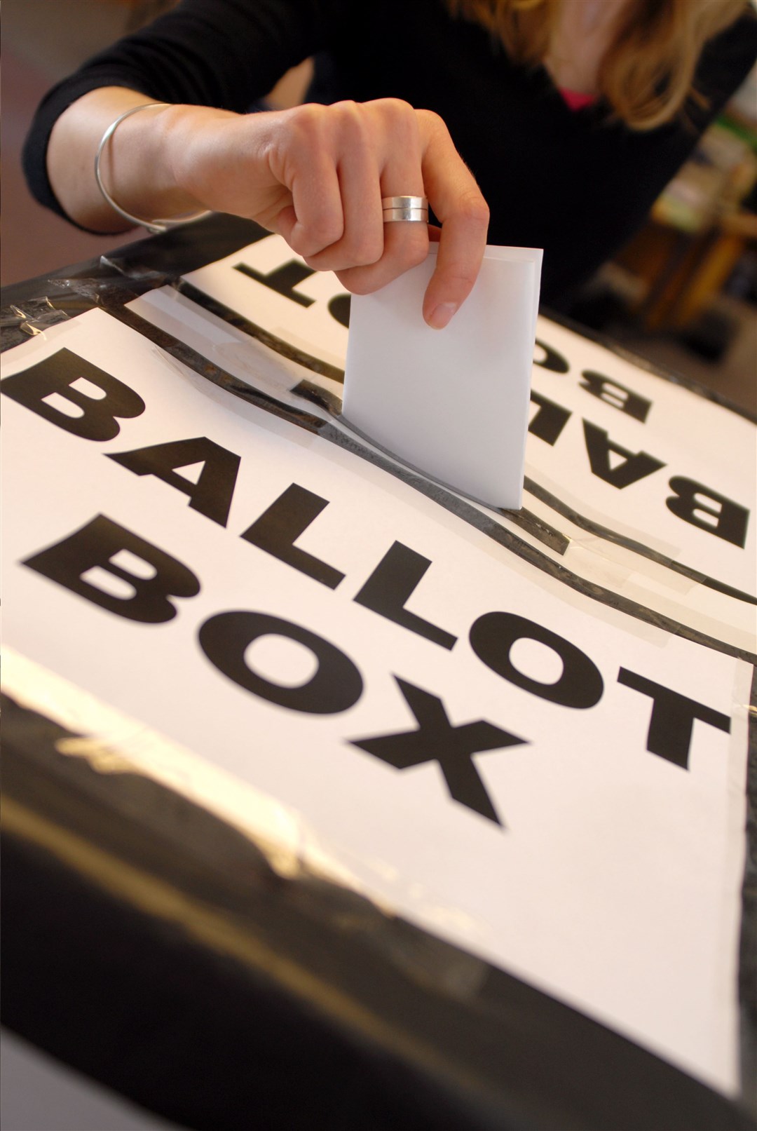 A ballot box.