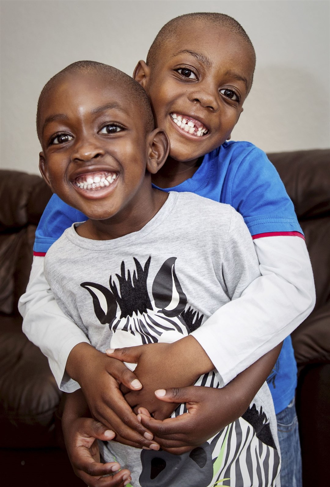Tawonashe Mudzamiri pictured with his little brother Mandla. Tawonashe, who had been a pupil at North Kessock Primary, had battled with leukaemia.