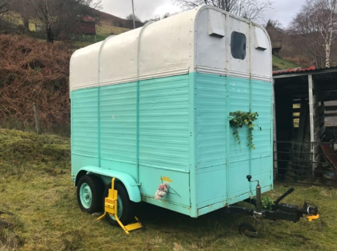 The applicant has submitted a picture of the trailer she plans using noting that work has still to be carried out to convert it and that it will be repainted. Picture: Highland Council eplanning