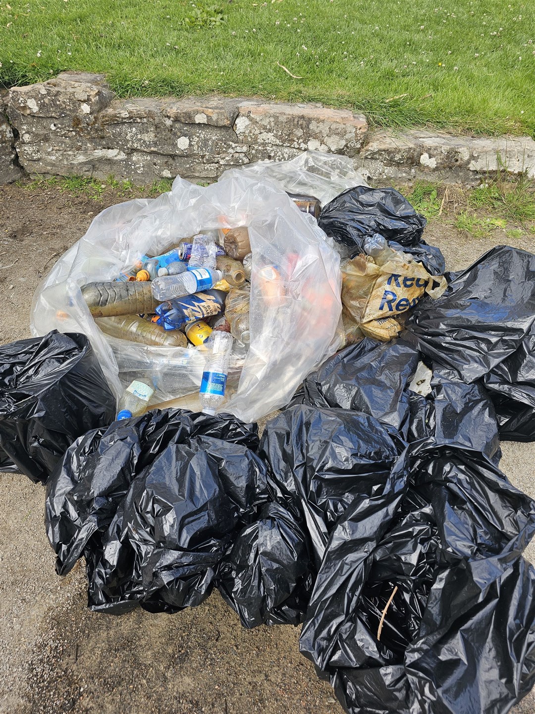 Just some of the rubbish collected.