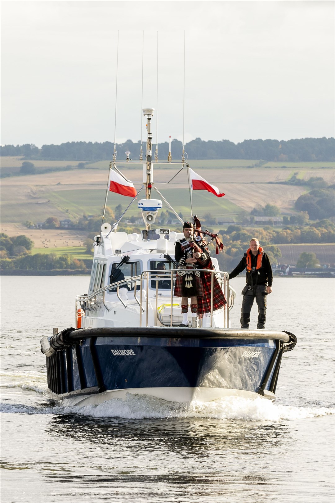 Dedication ceremony for the Dalmore, Port of Cromarty Firth, Friday 18, October, 2019. Image by: Malcolm McCurrach | © Malcolm McCurrach 2019 | New Wave Images UK | All rights Reserved. pictures@nwimages.co.uk | www.nwimages.co.uk | 07743 719366