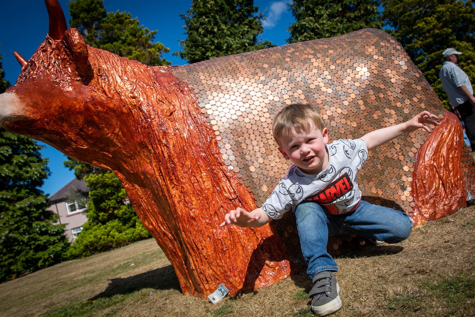 Ruaridh Narine with Cash Cow by Will and Ollie Hayden.